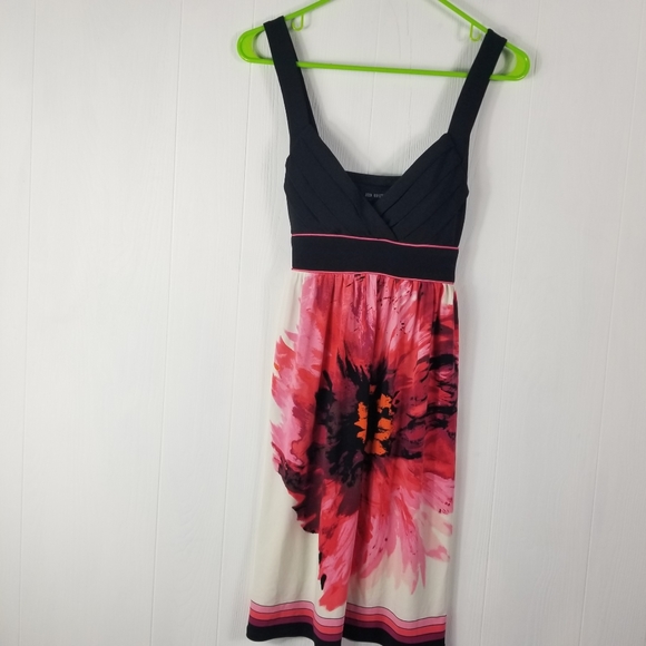 Jodi Kristopher dress sz Large gorgeous  floral colors - Picture 1 of 4